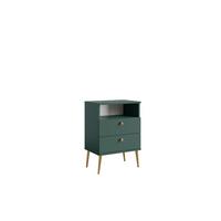 NACHTTISCH Grün 50/69,5/33,9 - Grün, Holzwerkstoff (50/70/34cm) - RAUMHIRSCH FURNITURE