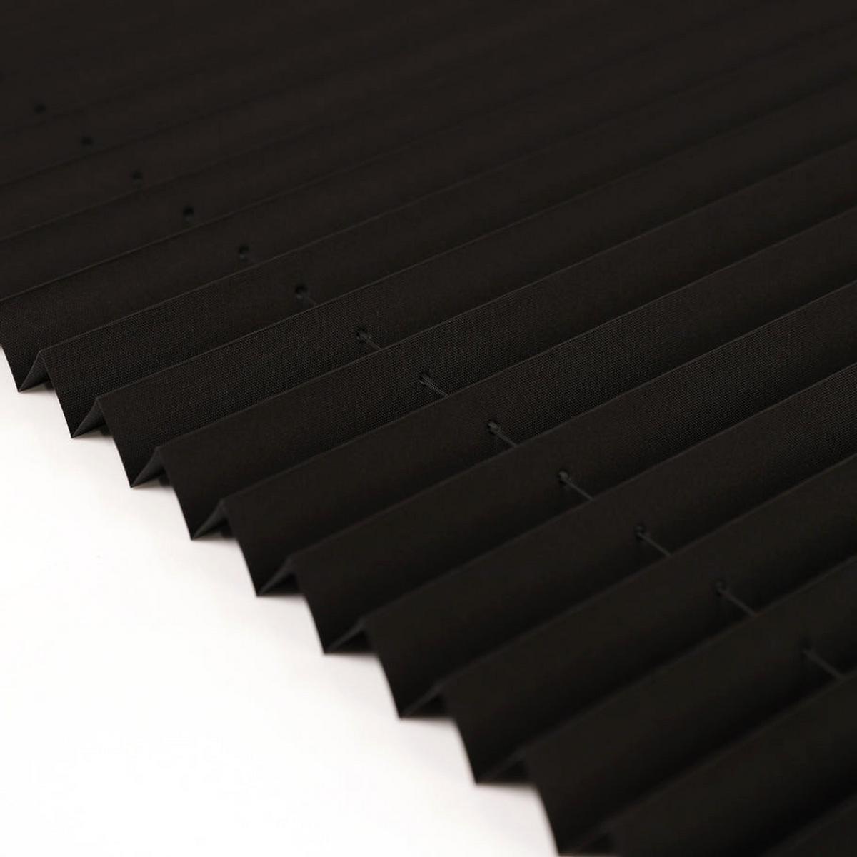 PLISSEE Basic 80 x 150cm Klemmfix ohne Bohren - Schwarz, Textil (80/150cm) - Deco-Raum