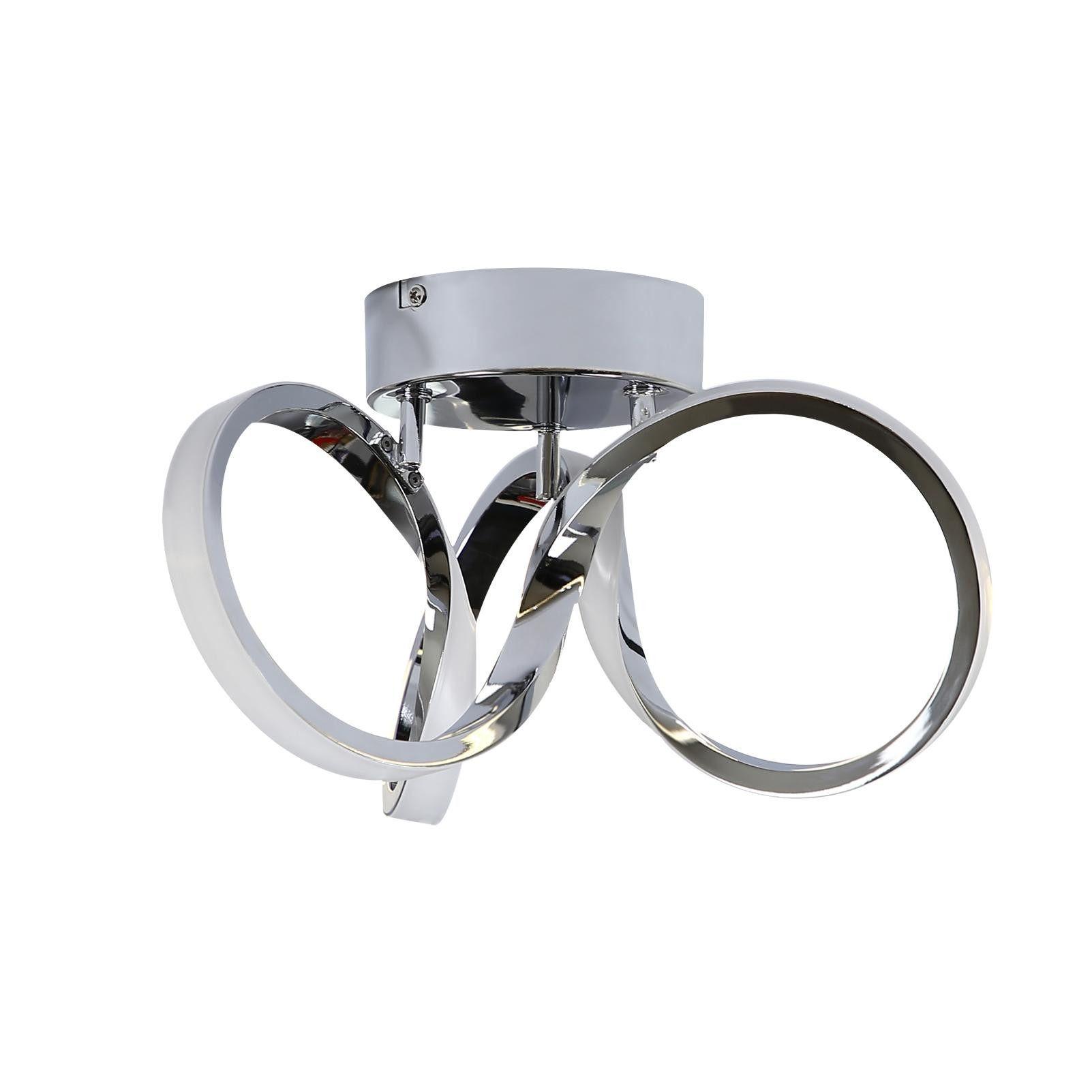 LED-DECKENLEUCHTE Norbert 31/26/20 cm - Grau, Metall (31/26/20cm) - ZMH