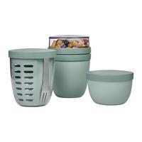 LUNCHPOT, FRUITPOT UND SNACKPOT Ellipse Nordic Sage 3-tlg. - Mintgrün, Kunststoff (2/2/2cm) - Mepal