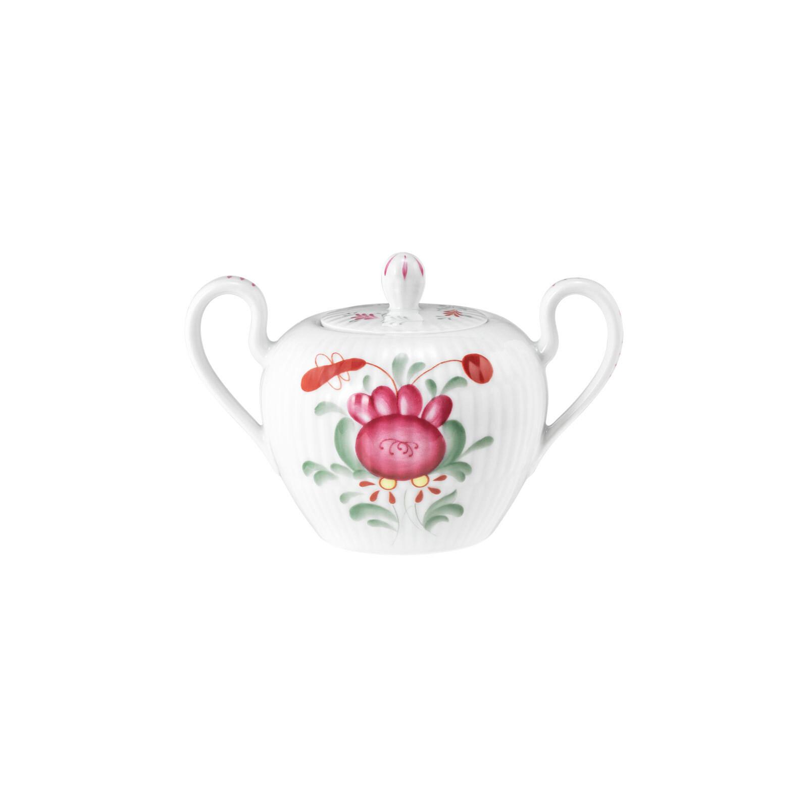 ZUCKERDOSE MIT GRIFFEN Amina Ostfriesenrose bunt 230 ml - Multicolor, Keramik (8.6/7.9cm) - Seltmann Weiden