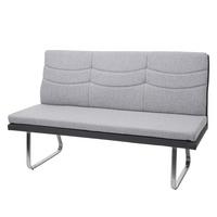 SITZBANK Grau, Schwarz - Schwarz/Grau, Textil (160/96/70cm) - MCW