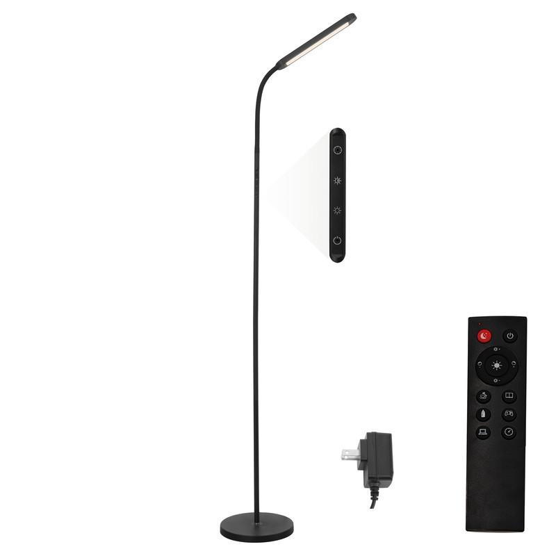 LED-STEHLAMPE Yanchus 137.1/6/22.8cm - Schwarz, Metall (137.1/6/22.8cm) - Nettlife