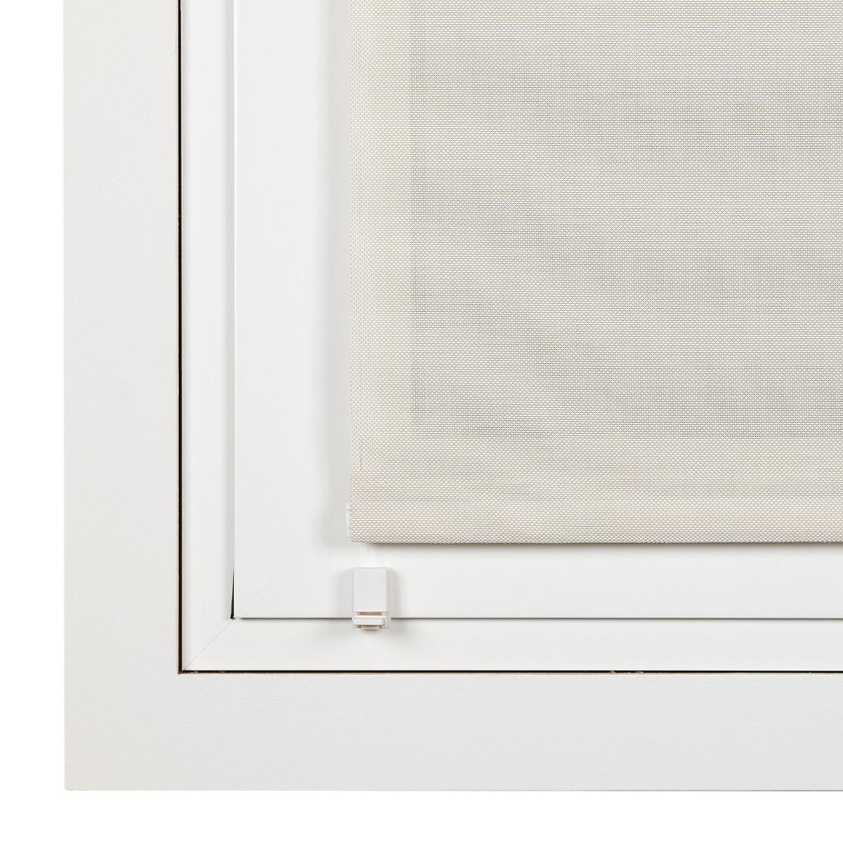 SCREEN-ROLLO without drilling 60X180 - Ecru, Kunststoff (60/180cm) - STORESDECO