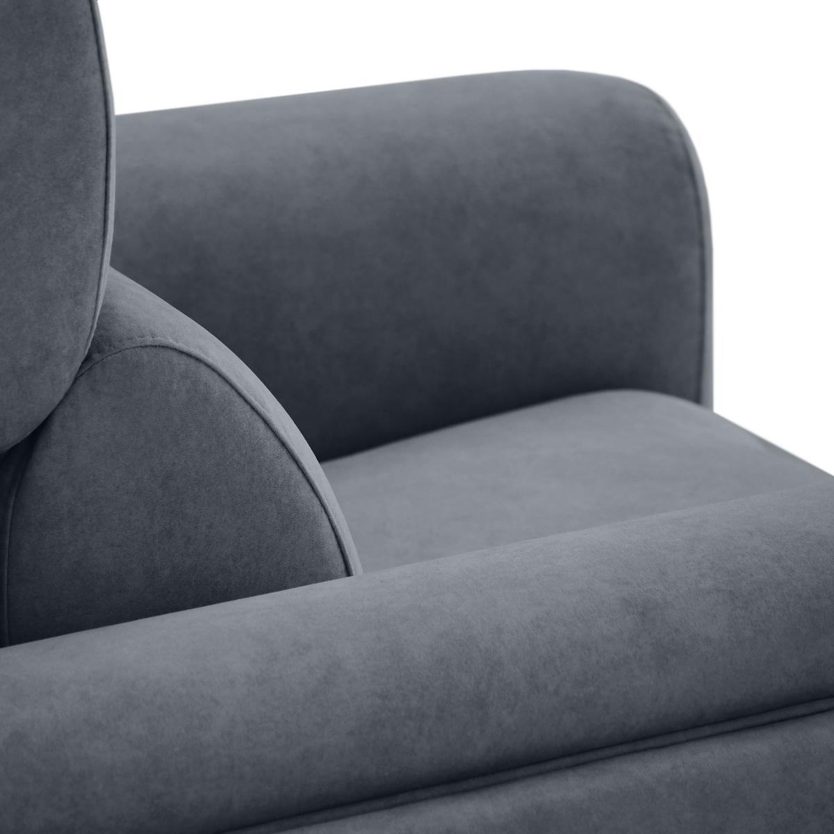 RELAXSESSEL Comfort, mit elektrischer Verstellung und verstellbarer Kopfstütze, Dunkelgrau - Dunkelgrau/Schwarz, Textil (103/97/102cm) - Beautysofa