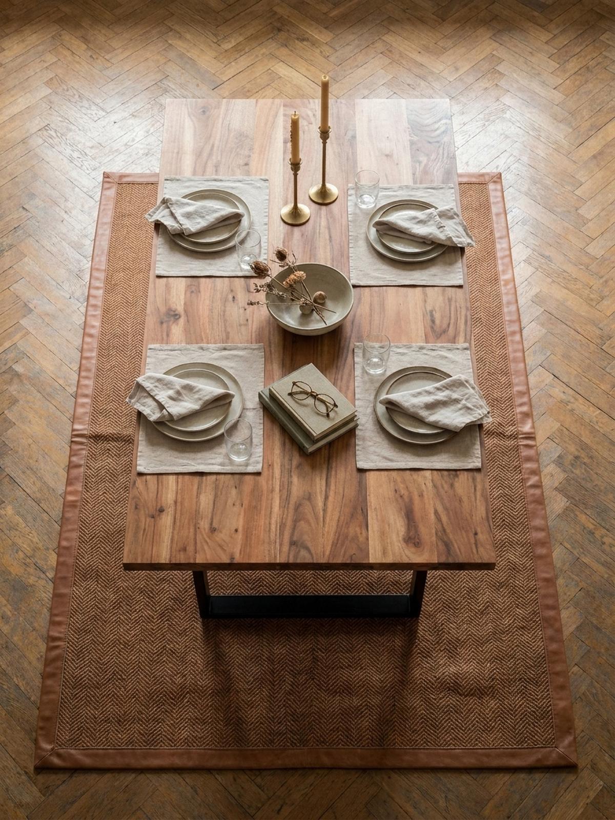 ESSTISCH Massivholz Baumkante Schwarz Metall Handgefertigt TARN, Goldbraun-Schwarz 120x60x76 cm - Schwarz/Braun, Holz (60/120/76cm) - KADIMA DESIGN