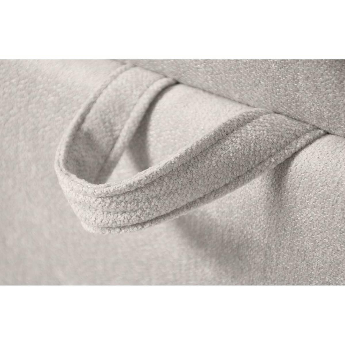 BOXBETT Solido mit Bettkasten 140x200 cm hellbeige - Beige/Schwarz, Textil/Metall (140/200cm) - Beautysofa