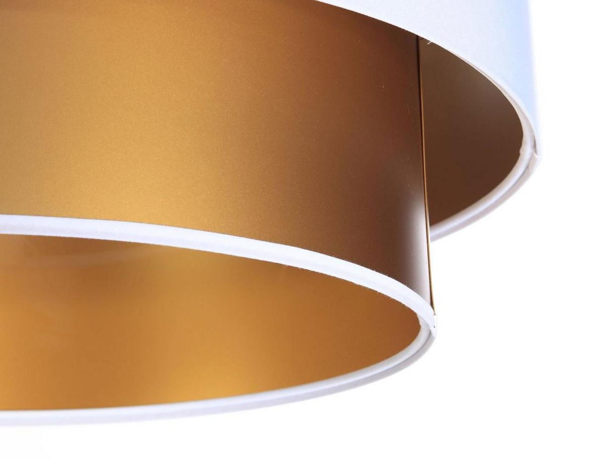 HÄNGELEUCHTE Gold 40/20 cm - Goldfarben/Weiß, Kunststoff (40/1/20cm) - ONZENO