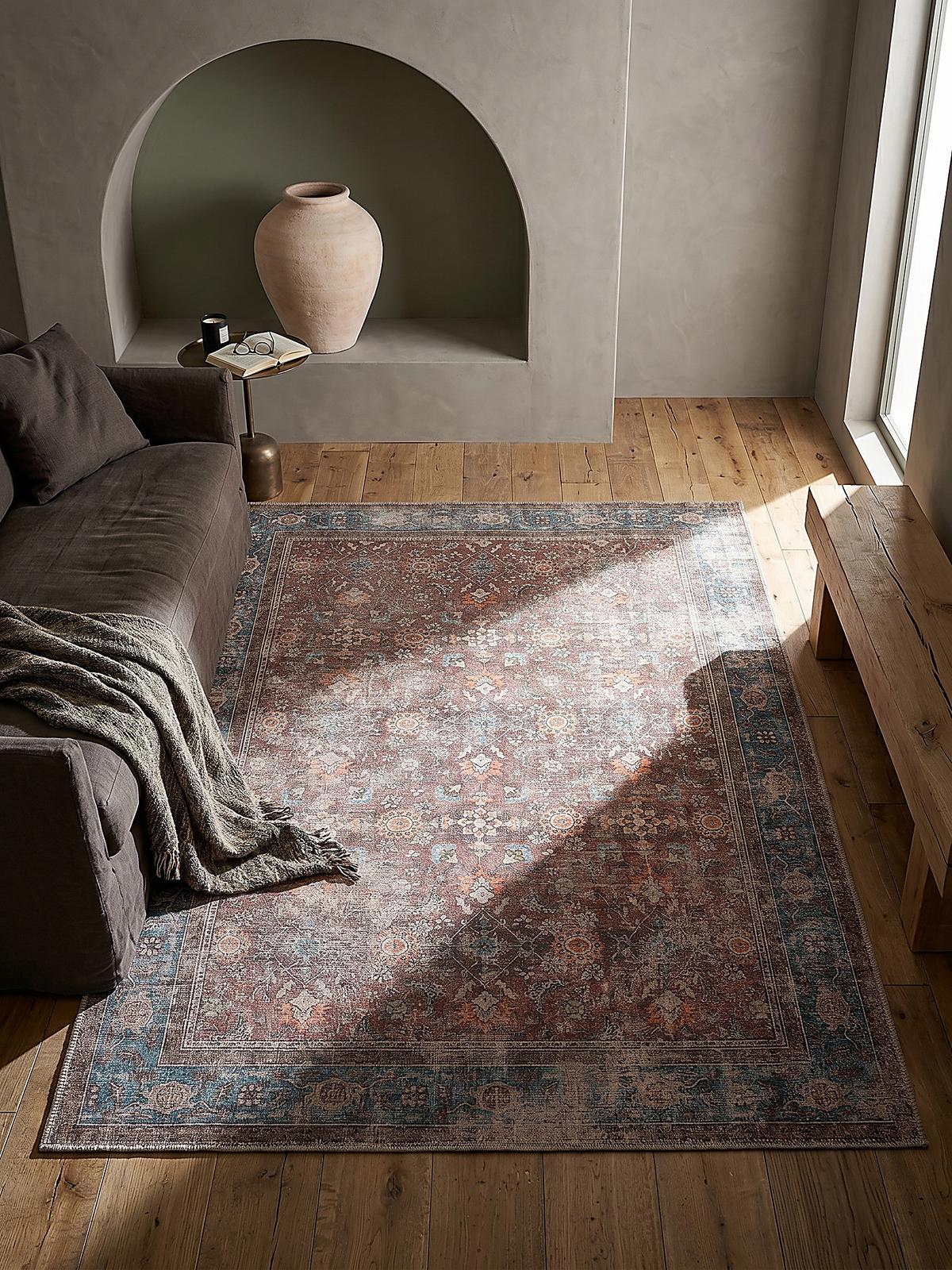 TEPPICH Waschbar HURST, orientalisch, Rot, 115 x 170 cm - Rot, Textil (170/115cm) - KADIMA DESIGN