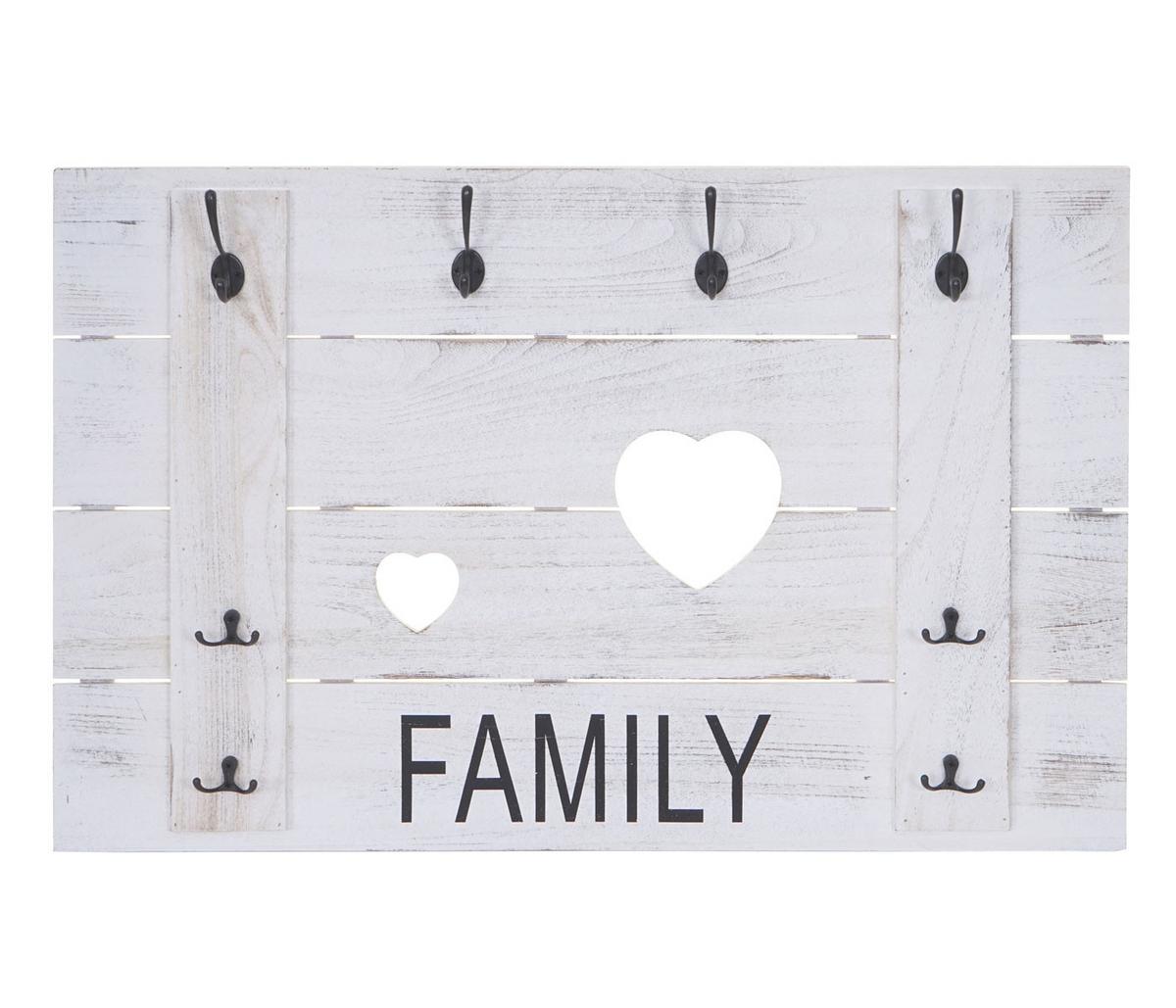 WANDGARDEROBE FAMILY SHABBY-LOOK Cremeweiß - Weiß, Holz (90/60/3cm) - MCW