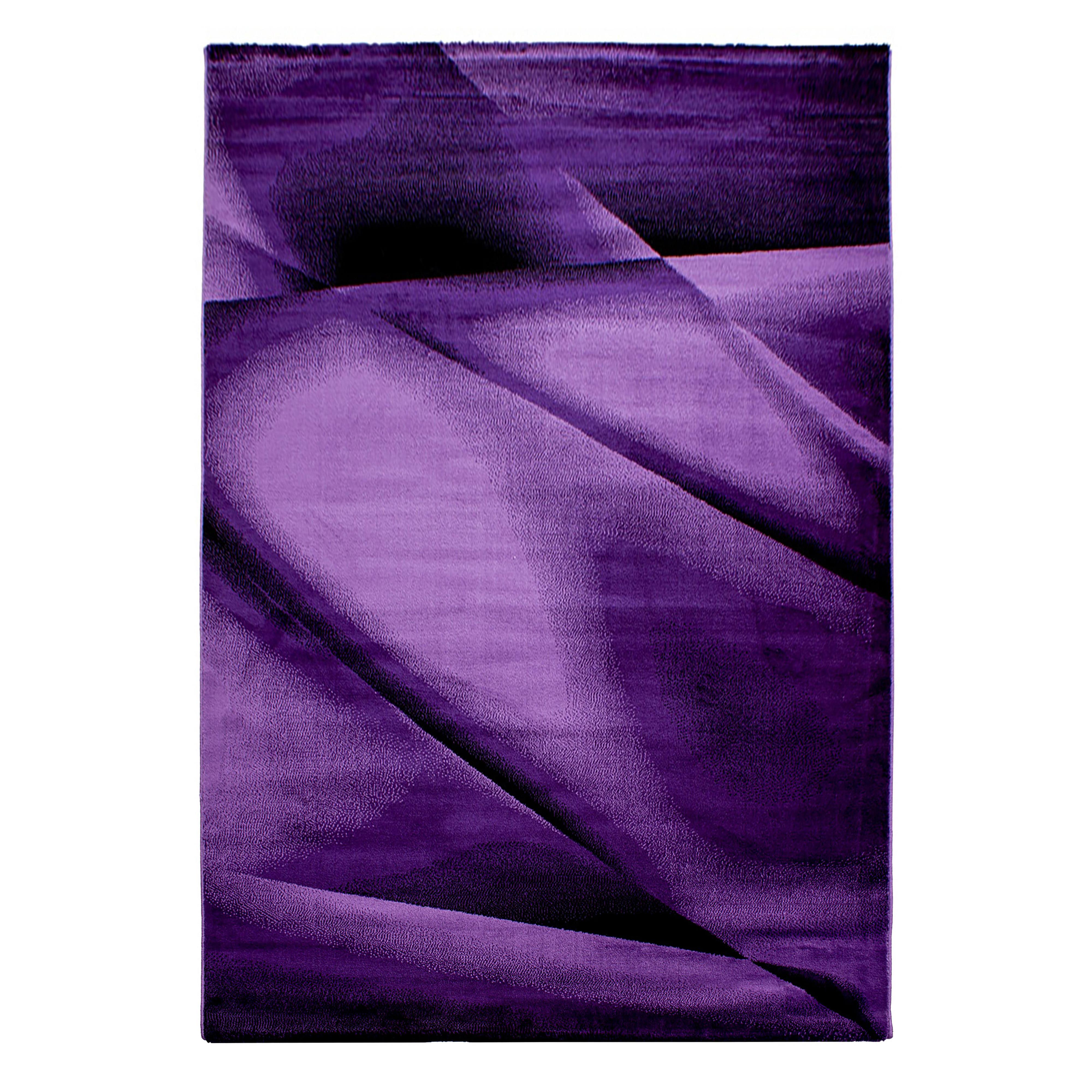 KURZFLORTEPPICH ASPEN, abstrakt, Violett, 160 x 230 cm - Lila, Textil (160/230cm) - KADIMA DESIGN
