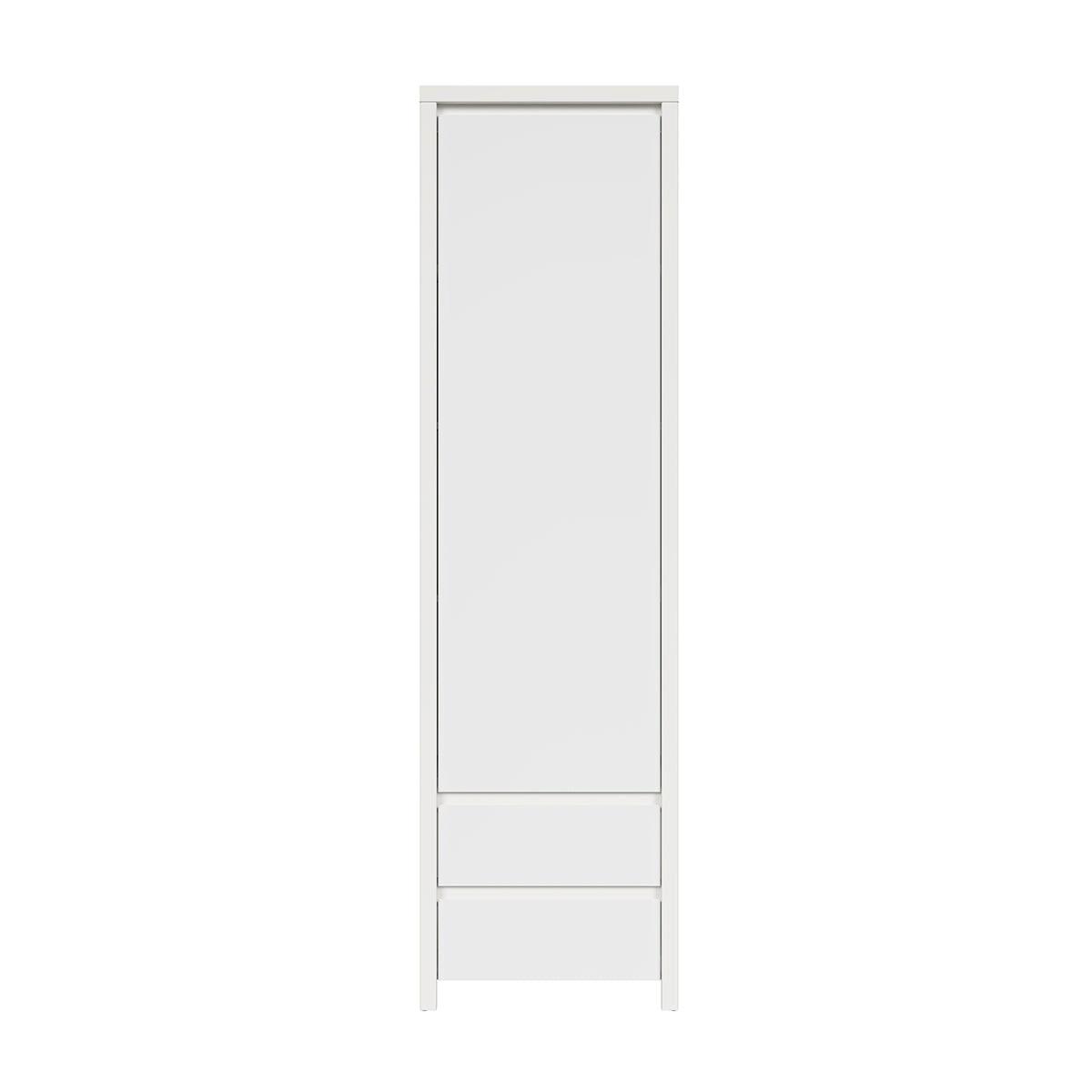 SCHRANK 1 Tür Soren Weiß matt - Weiß, Holzwerkstoff (56/200.5/40.5cm) - Petits-meubles