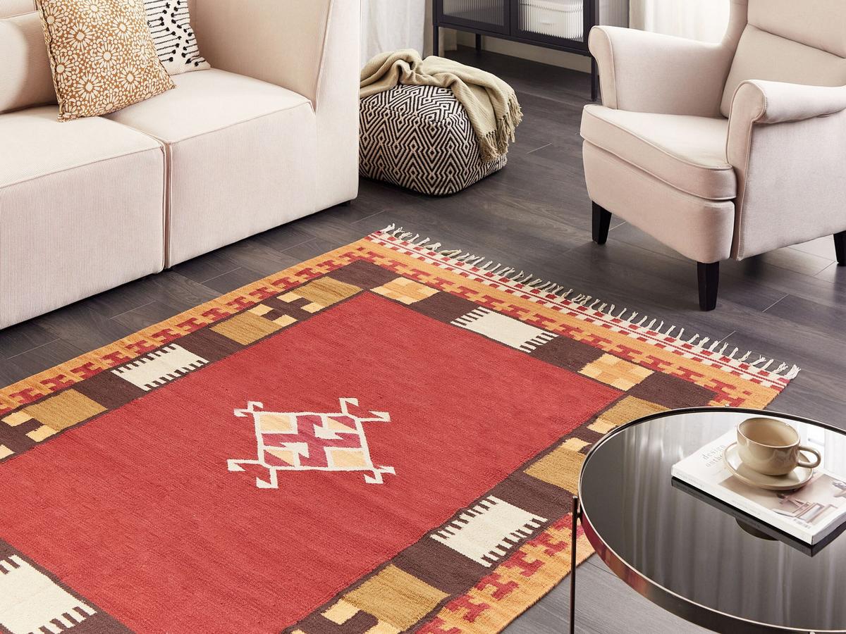 KELIM-TEPPICH Parakar 230/160 cm - Multicolor, Textil (160/230cm) - Beliani