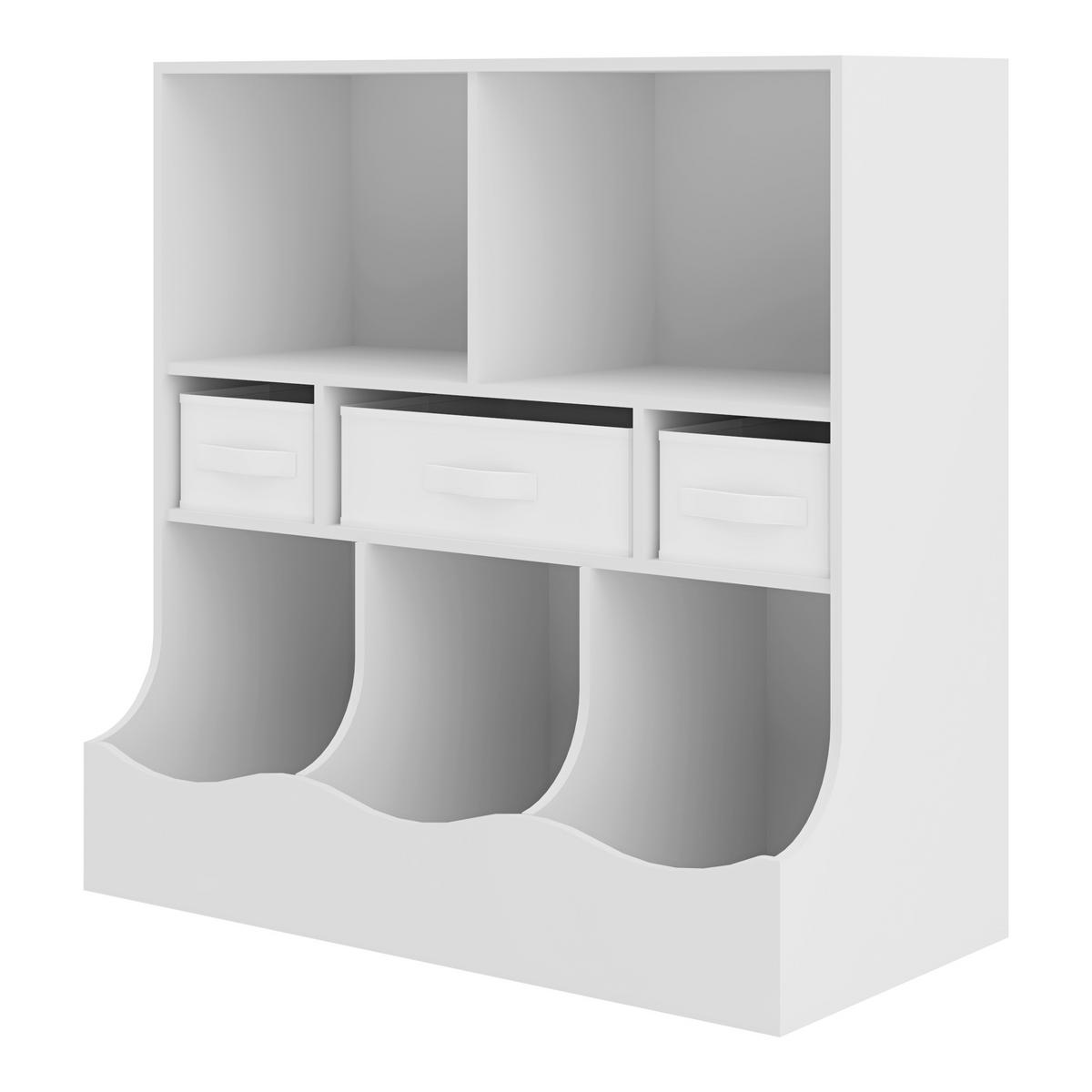 KINDERREGAL Vastesa - Weiß, Holzwerkstoff (80/75/40cm) - [en.casa]