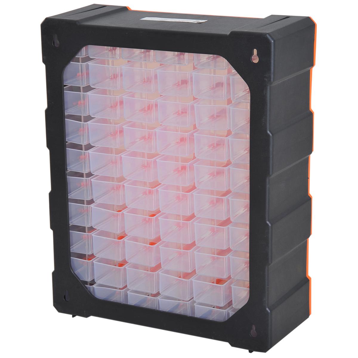 SORTIERKASTEN, Teile Box, Orange - Orange, Kunststoff (16/47.5/38cm) - DURHAND