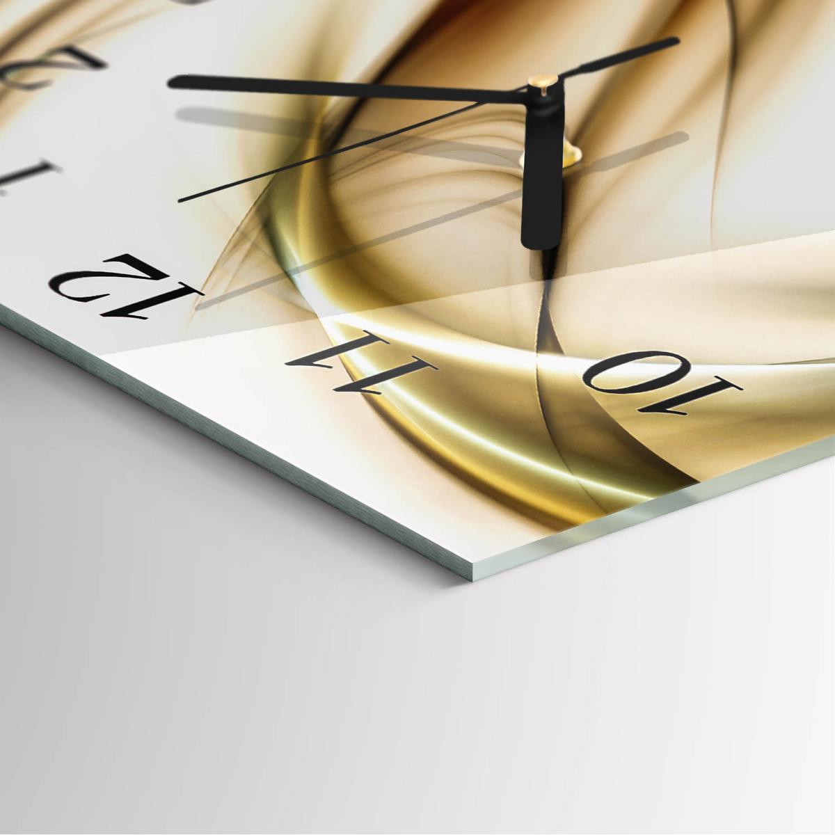 WANDUHR aus Glas 30x30 cm - Abstraktion - Multicolor, Glas (30/30/0.4cm) - TULUP