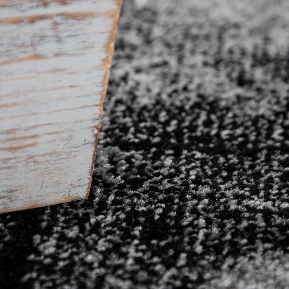 KURZFLORTEPPICH, abstrakt, aus Polypropylen, Dunkelgrau, 200 x 290 cm - Dunkelgrau, Textil (290/200cm) - KADIMA DESIGN