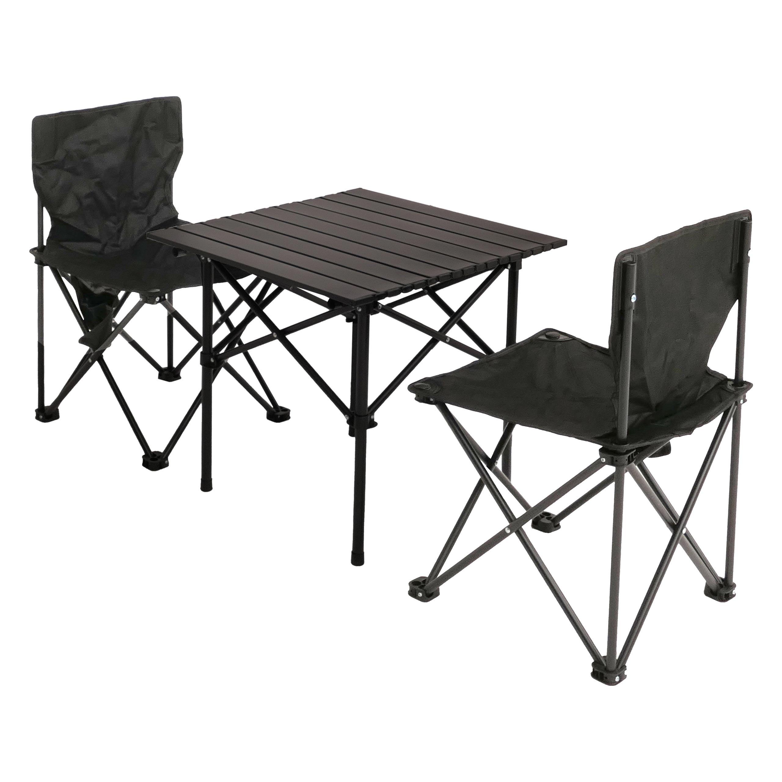 CAMPINGSET Schwarz - Schwarz, Metall - MCW