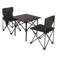 CAMPINGSET Schwarz - Schwarz, Metall - MCW