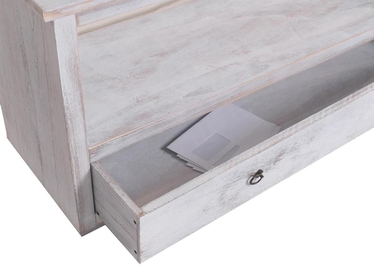 TV-RACK FERNSEHTISCH LOWBOARD Reinweiß - Weiß, Holz (110/53/39cm) - MCW