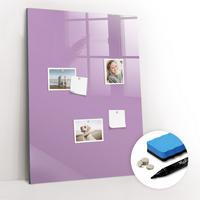 MAGNETTAFEL 70x100 Flieder schwarzer Marker - Violett, Glas (70/0.4/100cm) - TULUP