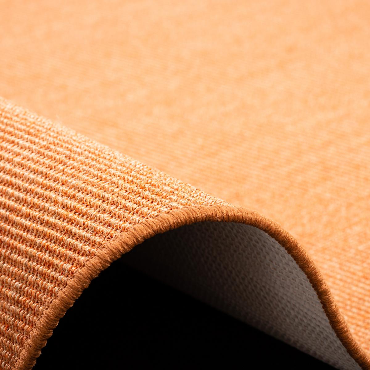 SISAL NATUR TEPPICH RUND - Orange, Textil (100/100cm) - Snapstyle