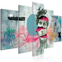 KUNSTDRUCK Bunt 100/50 cm - Multicolor, Textil (100/50cm) - KUNSTLOFT