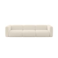 MODULARES Sofa 3-SITZER MIRA-S2 319x89x70 Beige cm Bouclé - Kaschmir/Beige, Holzwerkstoff/Kunststoff (319/70/89cm) - ALTDECOR