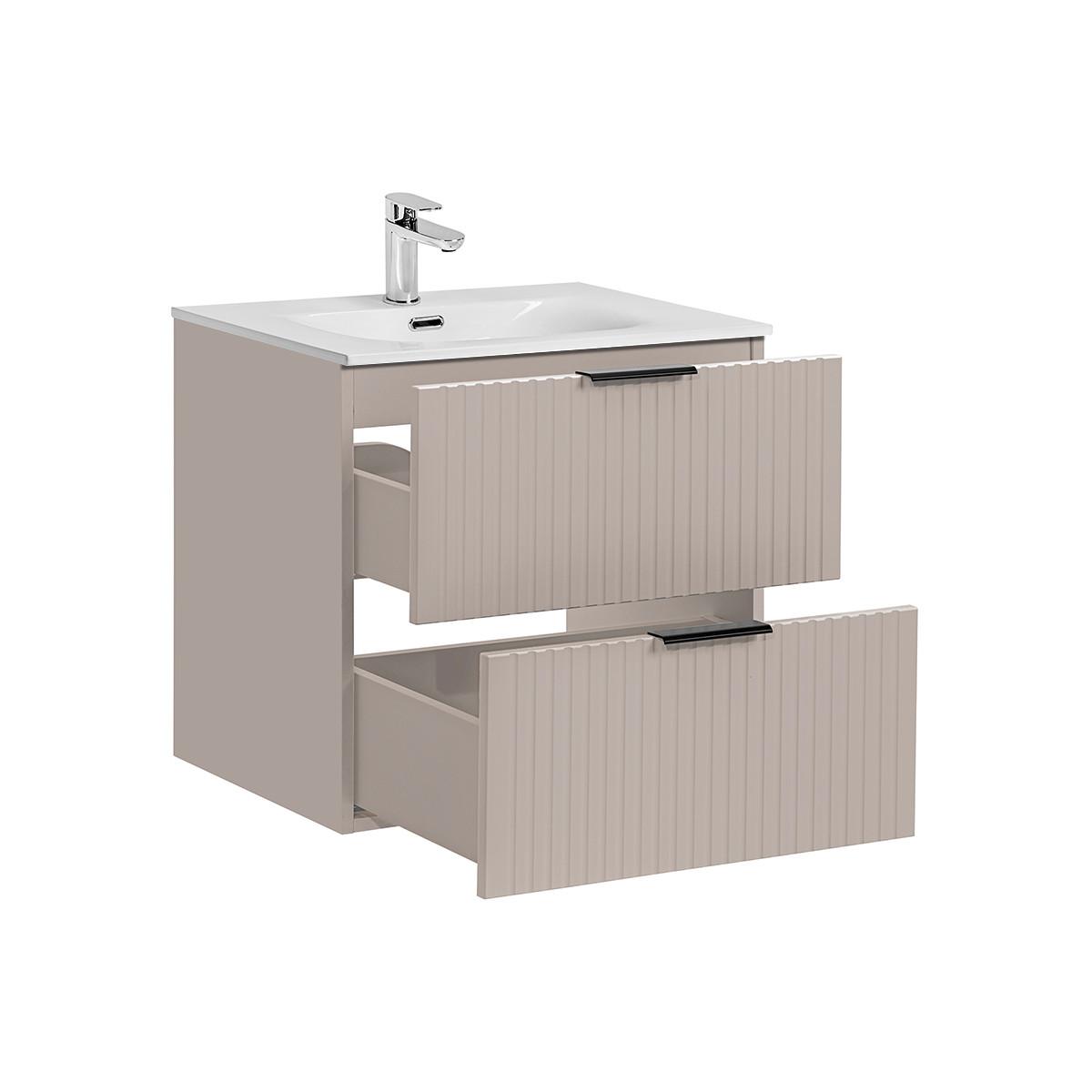 WASCHTISCH 60.2cm Adriel Beige - Beige, Holzwerkstoff (60.2/57/46cm) - Petits-meubles