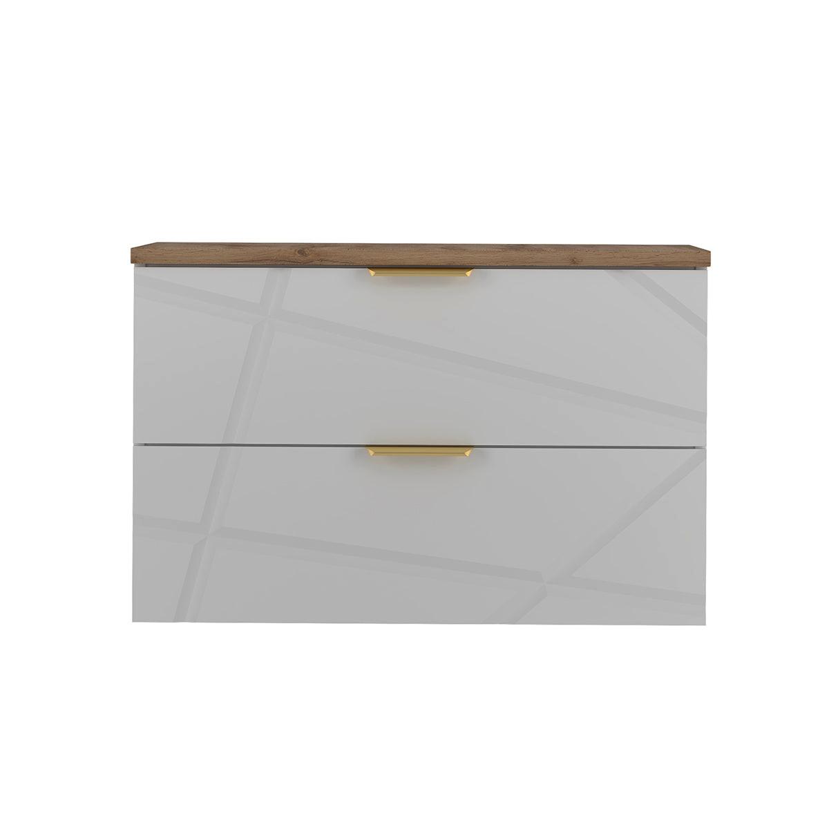 WASCHTISCHUNTERSCHRANK 80.6cm Aurora Weiß - Weiß, Holzwerkstoff (80.6/52.2/46.5cm) - Petits-meubles