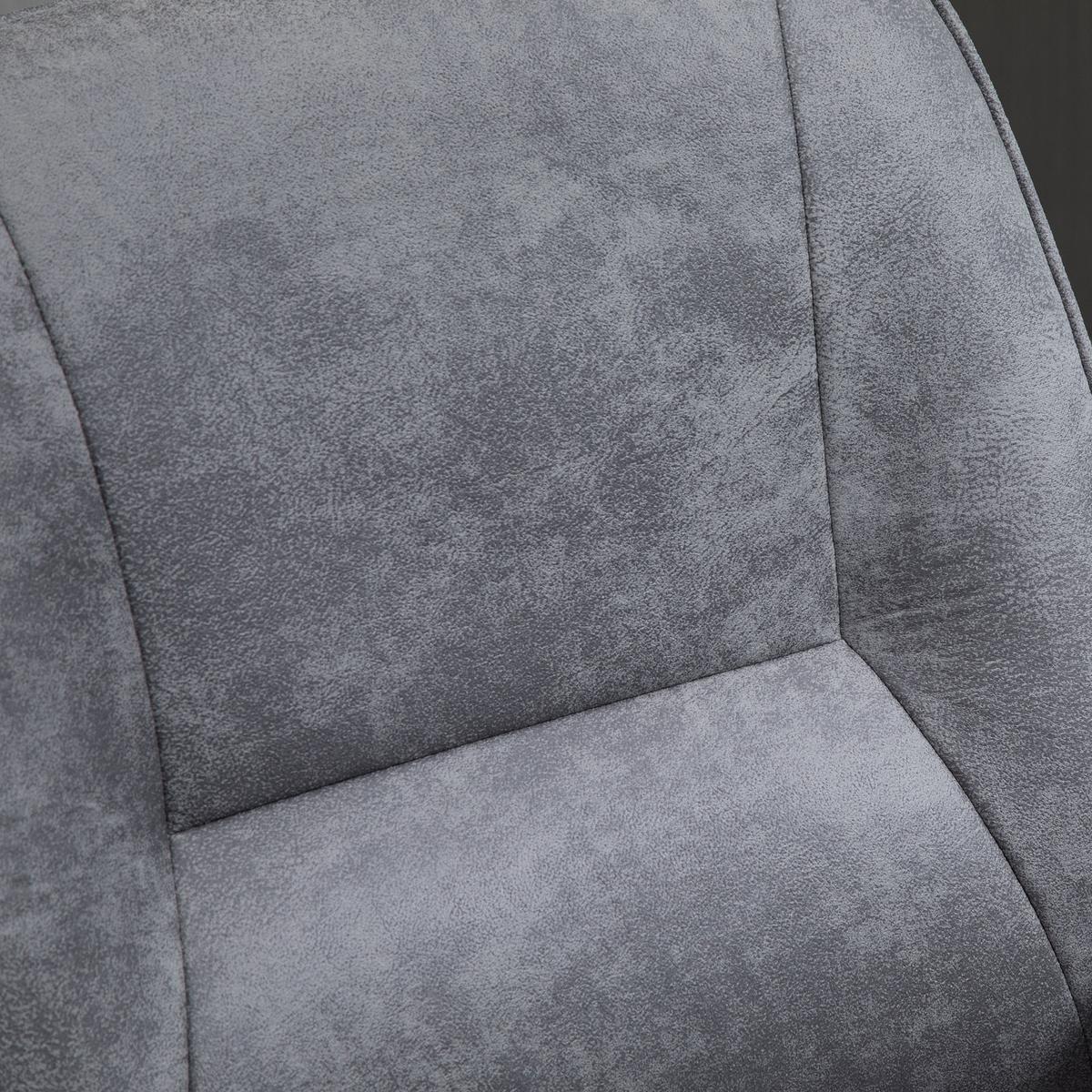 BÜROSTUHL Schreibtischstuhl drehbar verstellbar Mikrofaser Schaumstoff Grau - Hellgrau, Kunststoff (70/106/65cm) - Vinsetto