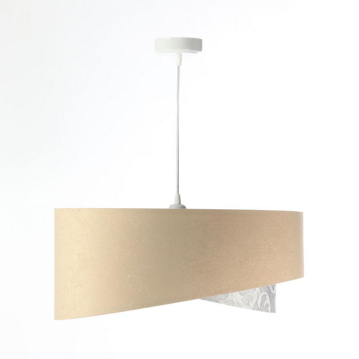 HÄNGELEUCHTE Grau 50/23 cm - Silberfarben, Kunststoff (50/1.3/23cm) - ONZENO