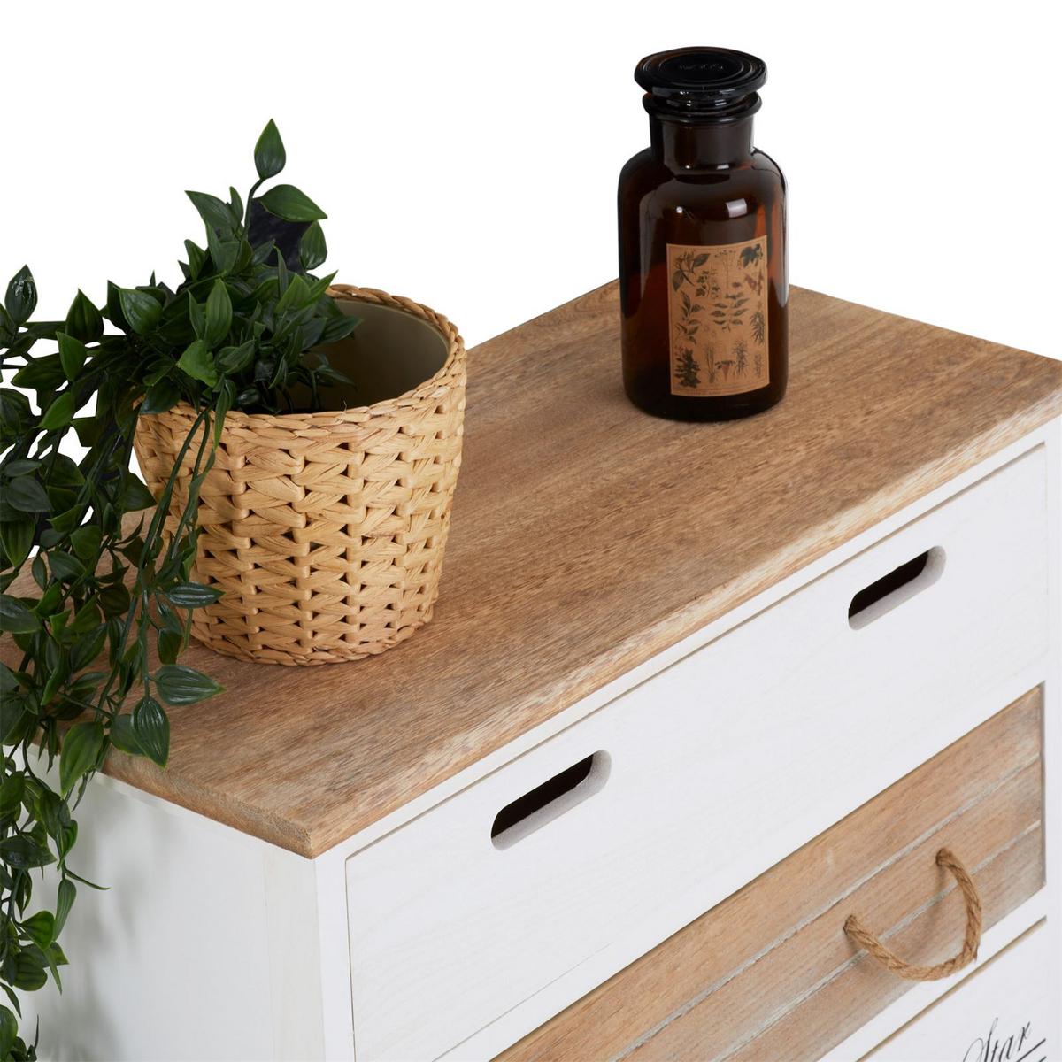 KOMMODE SALVA weiß - Weiß, Holz (58/63/27cm) - CARO-Möbel