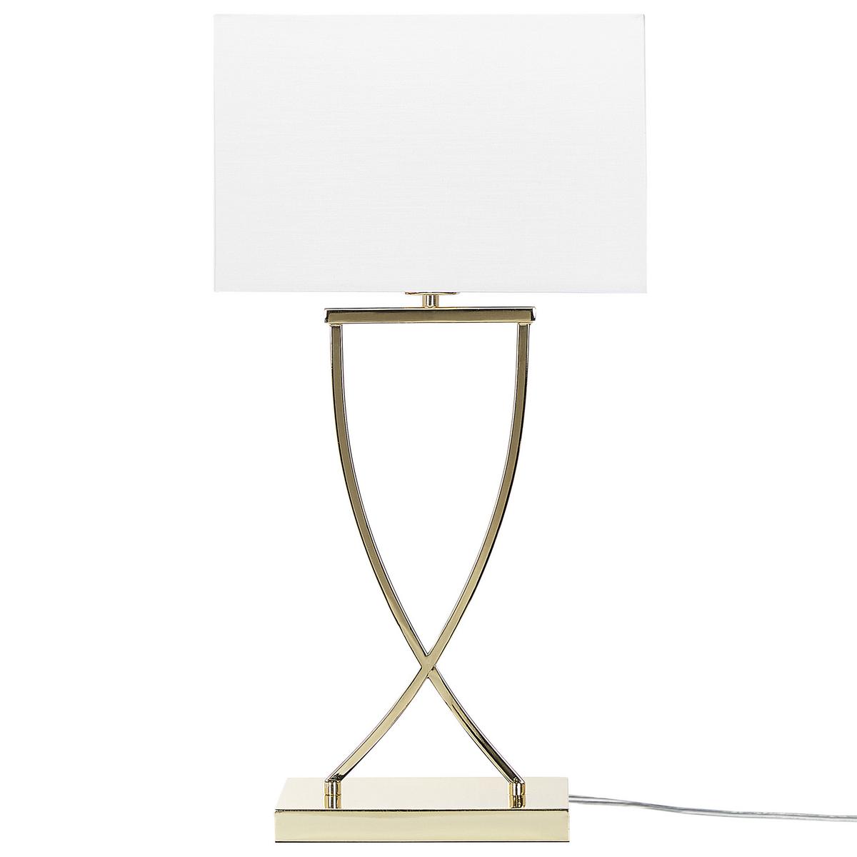 TISCHLAMPE Yasuni 20/32/62 cm - Weiß, Metall (20/32/62cm) - Beliani