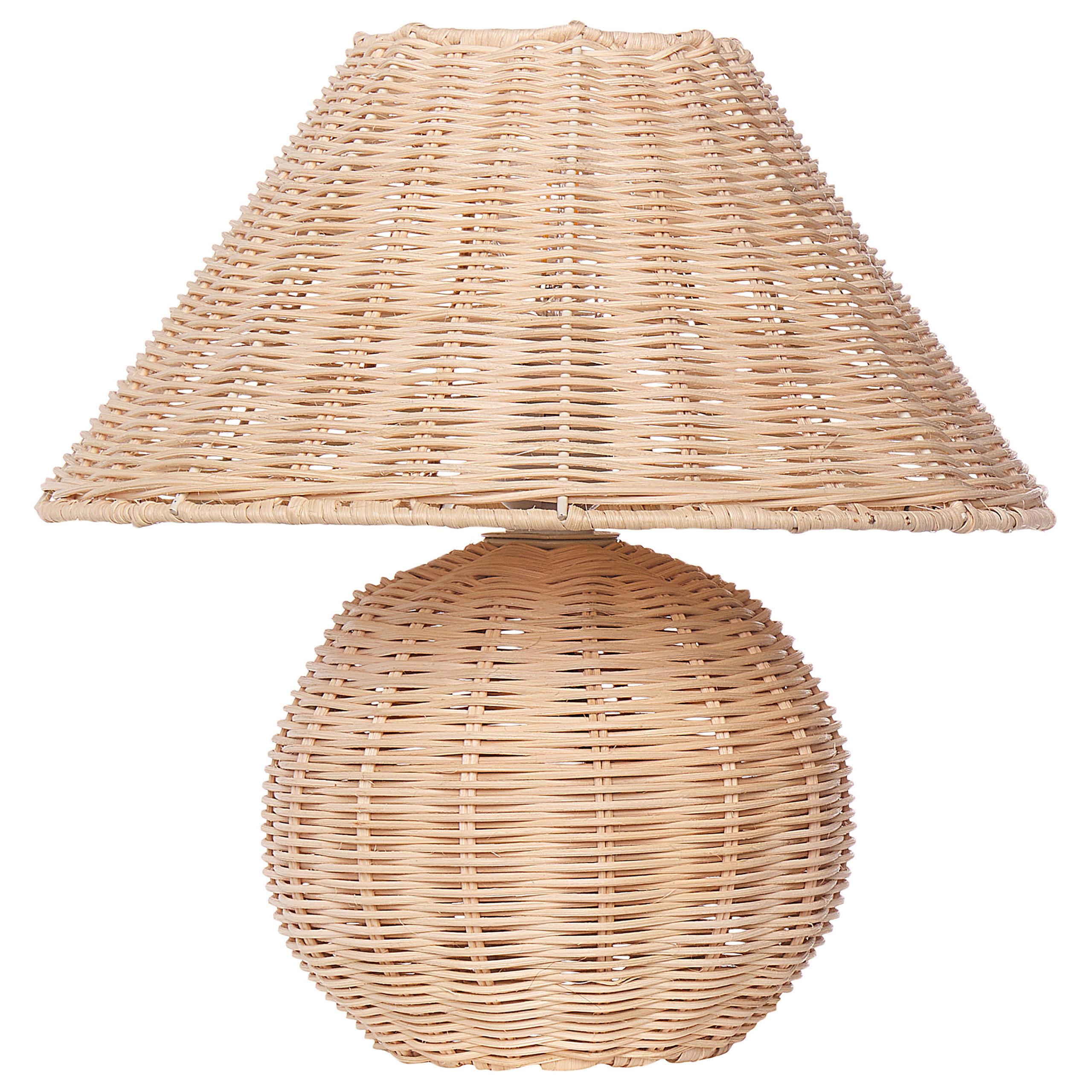 TISCHLEUCHTE Naturfarben Cinder - Naturfarben, Naturmaterialien (30/30/31cm) - Beliani