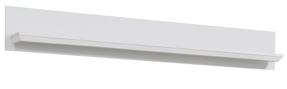 WANDBOARD weiß Landhaus, Wandregal 139 x 21 cm Bücherregal - Weiß, Holzwerkstoff (139/21/18cm) - Top.Furn