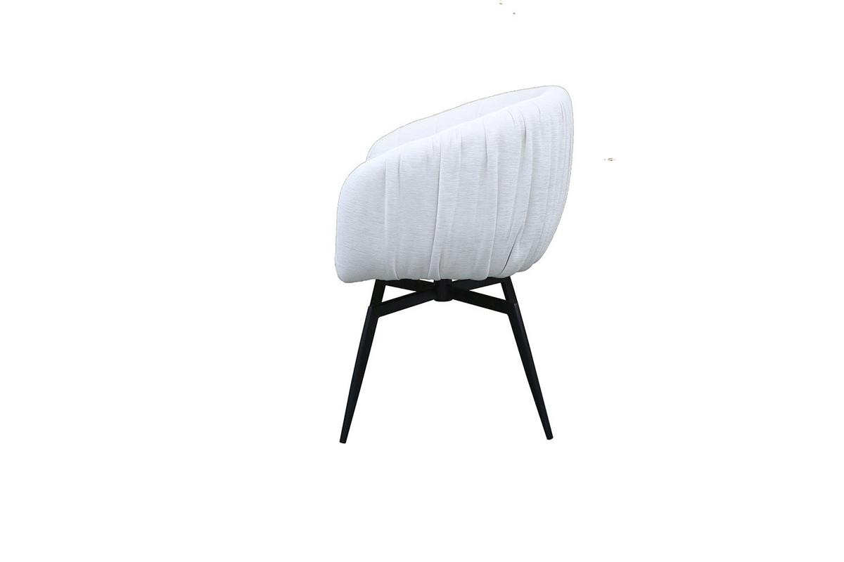 ESSZIMMERSTUHL LIMA Cremeweiß Webstoff (1er-Set) - Creme, Kunststoff/Textil (57/80/60cm) - KAWOLA