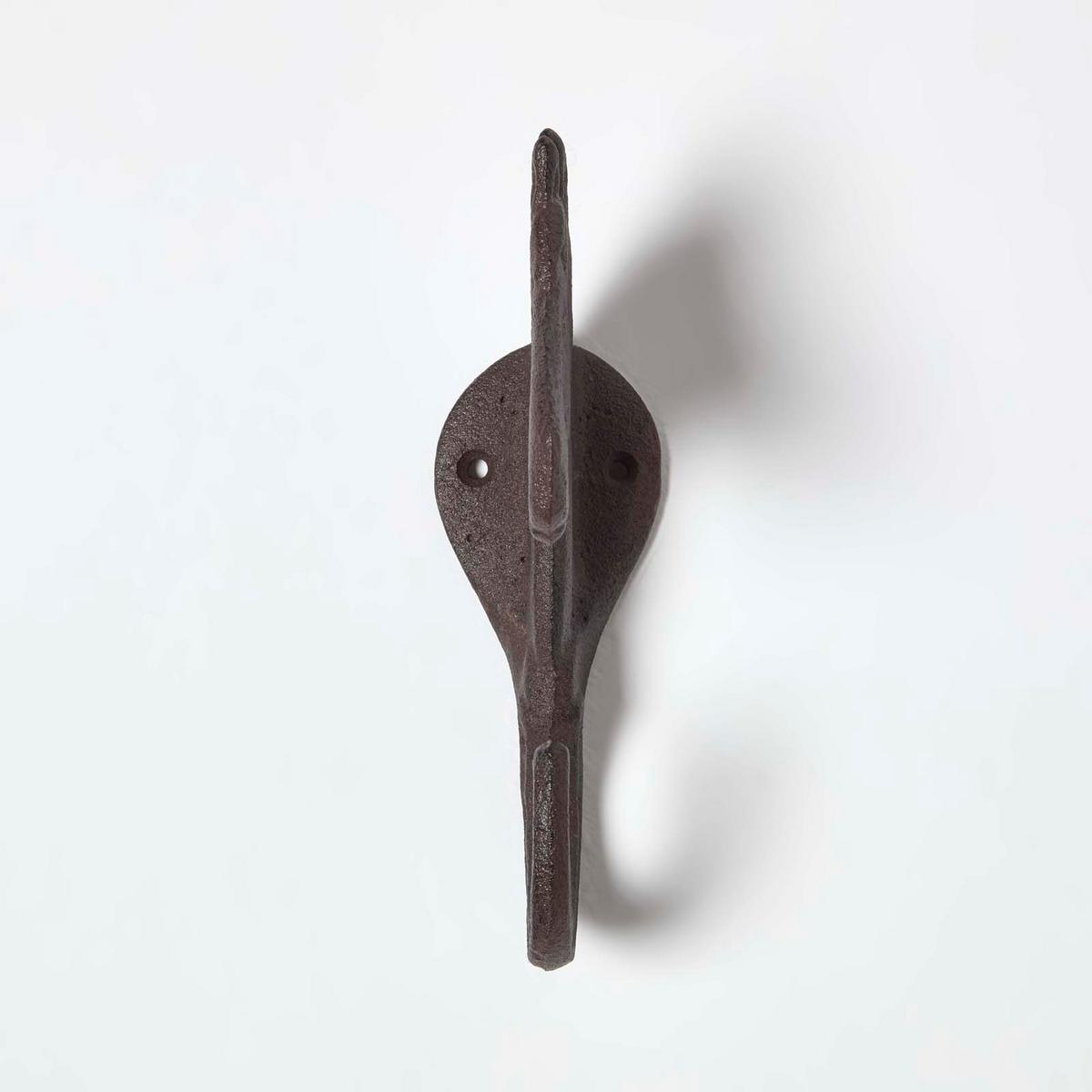 WANDHAKEN Pferdekopf, Gusseisen - Braun, Metall (5.7/19.6/11.4cm) - Homescapes