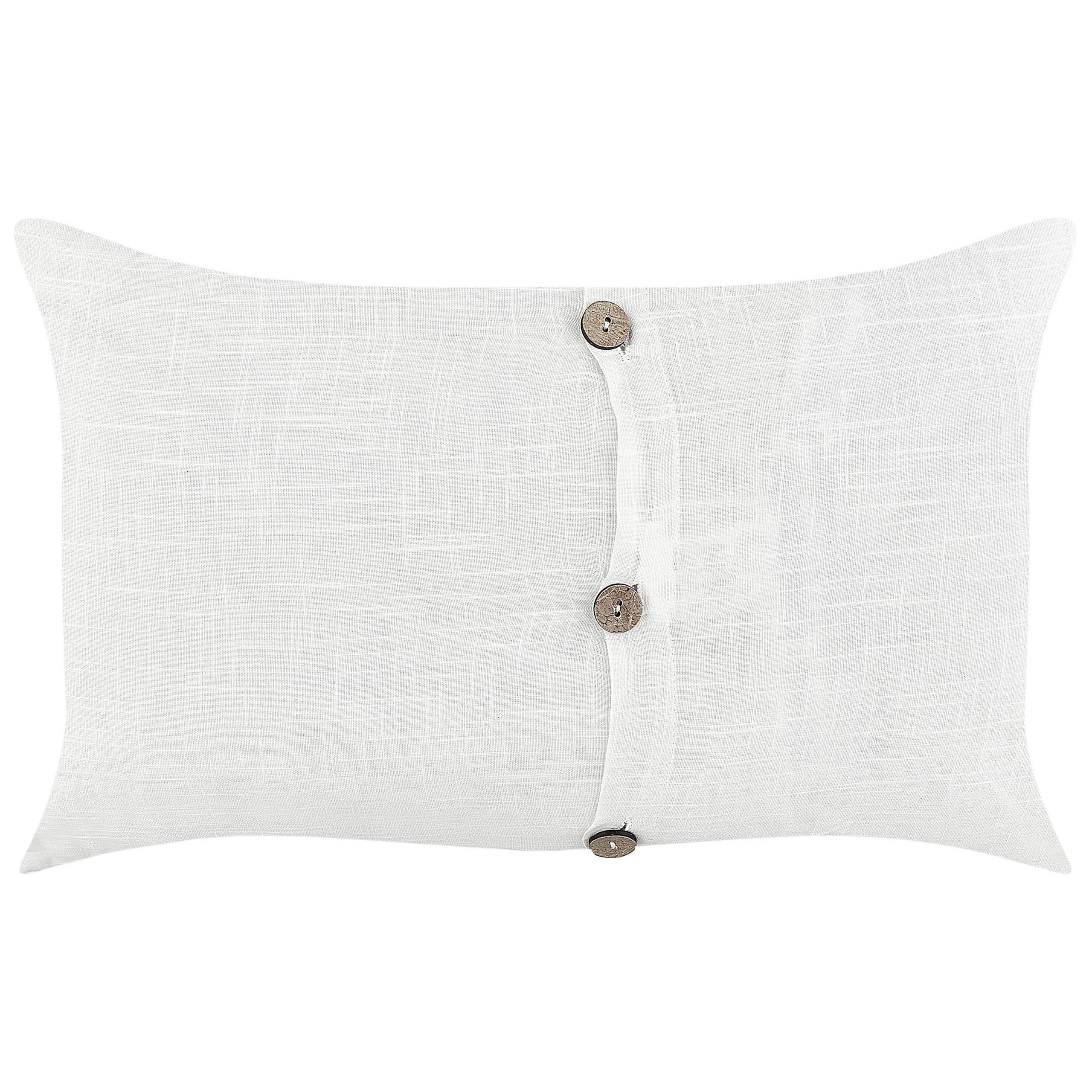 DEKOKISSEN 2er-Set Weiß 30/50 cm Banori - Weiß, Textil (50/30cm) - Beliani