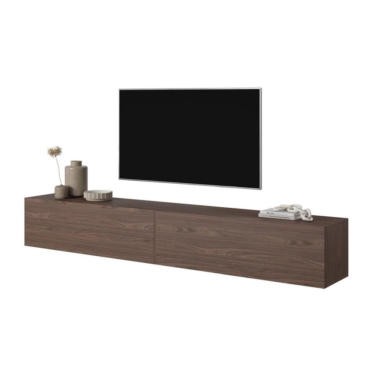 TV-LOWBOARD Bisira Nussbaum 200 cm - Dunkelbraun, Holzwerkstoff (200/30/31.6cm) - Selsey