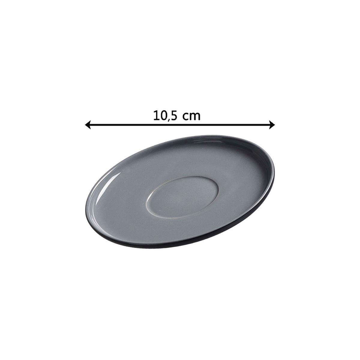 ESPRESSOTASSE MIT UNTERTASSE Jasper Schwarz 100 ml - Schwarz, Keramik (10.5/7.5/10.5cm) - Ritzenhoff Breker