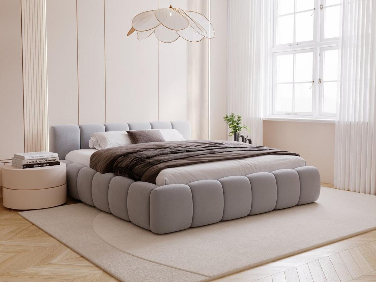 POLSTERBETT Cloud low 140x200 Grau - Grau, Textil (140/200cm) - Graingold