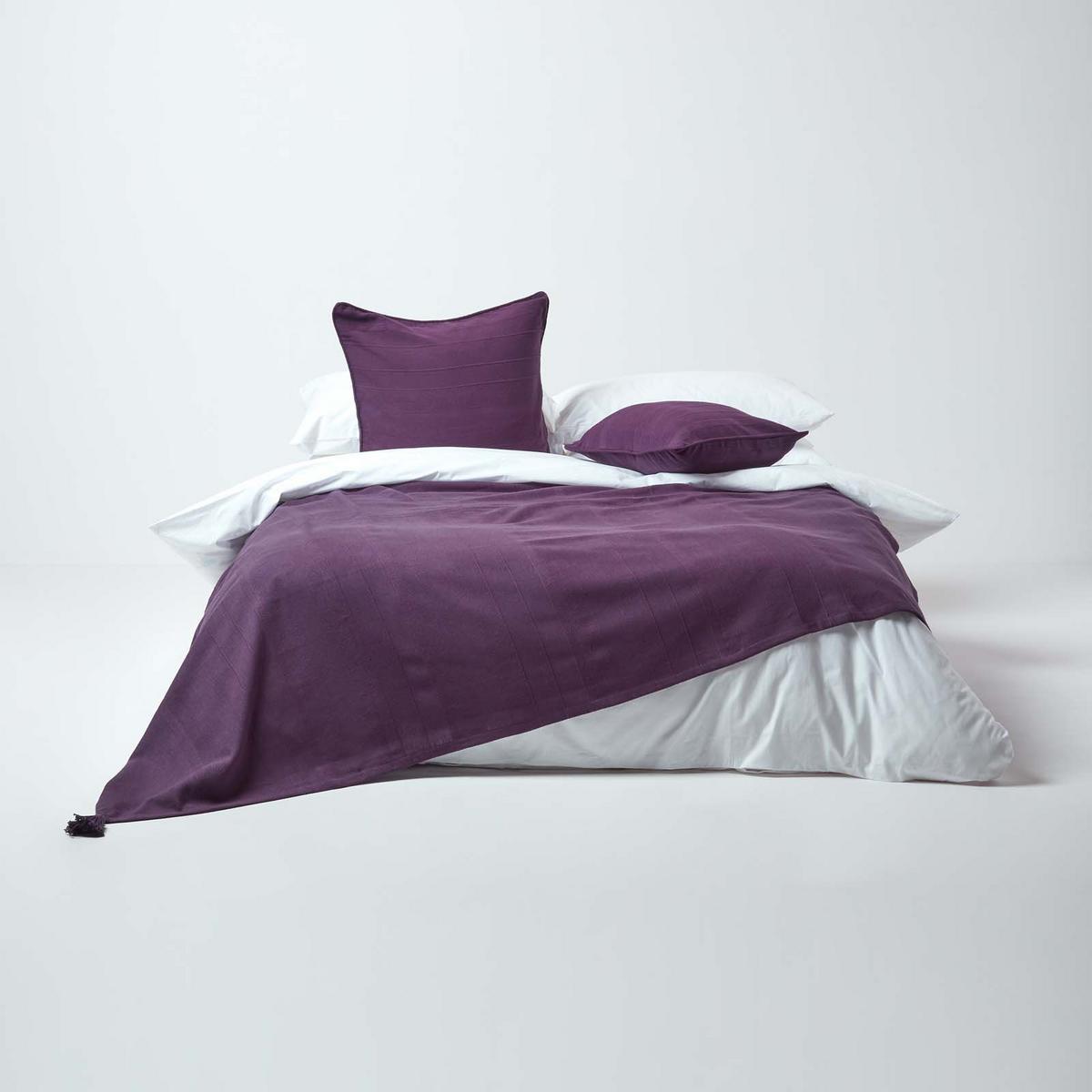 KISSENHÜLLE Rajput 60/60 cm, 100% Baumwolle - Lila, Textil (60/60cm) - Homescapes