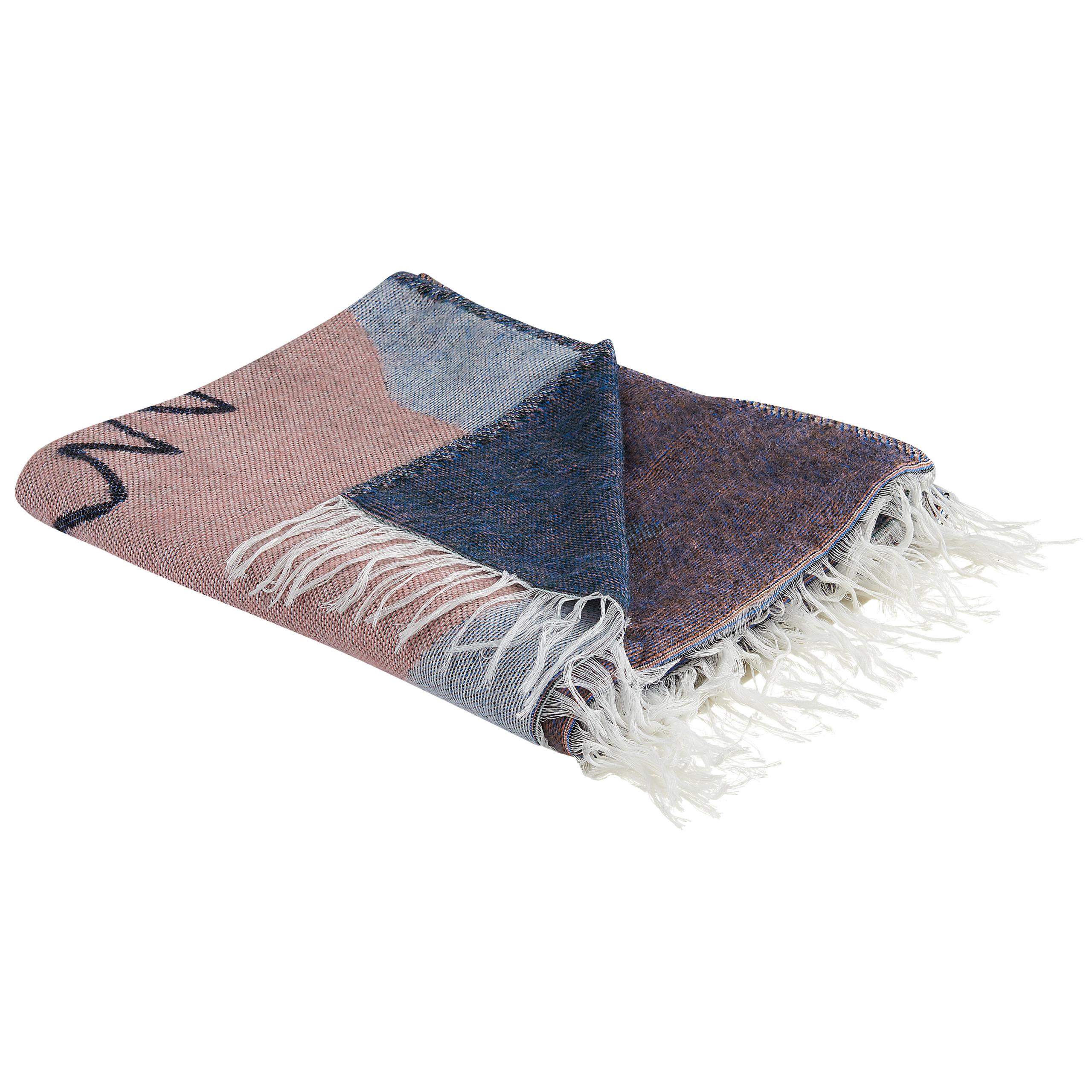 DECKE Helles Beige Baidi 130/170 cm - Beige/Multicolor, Textil (130/170cm) - Beliani
