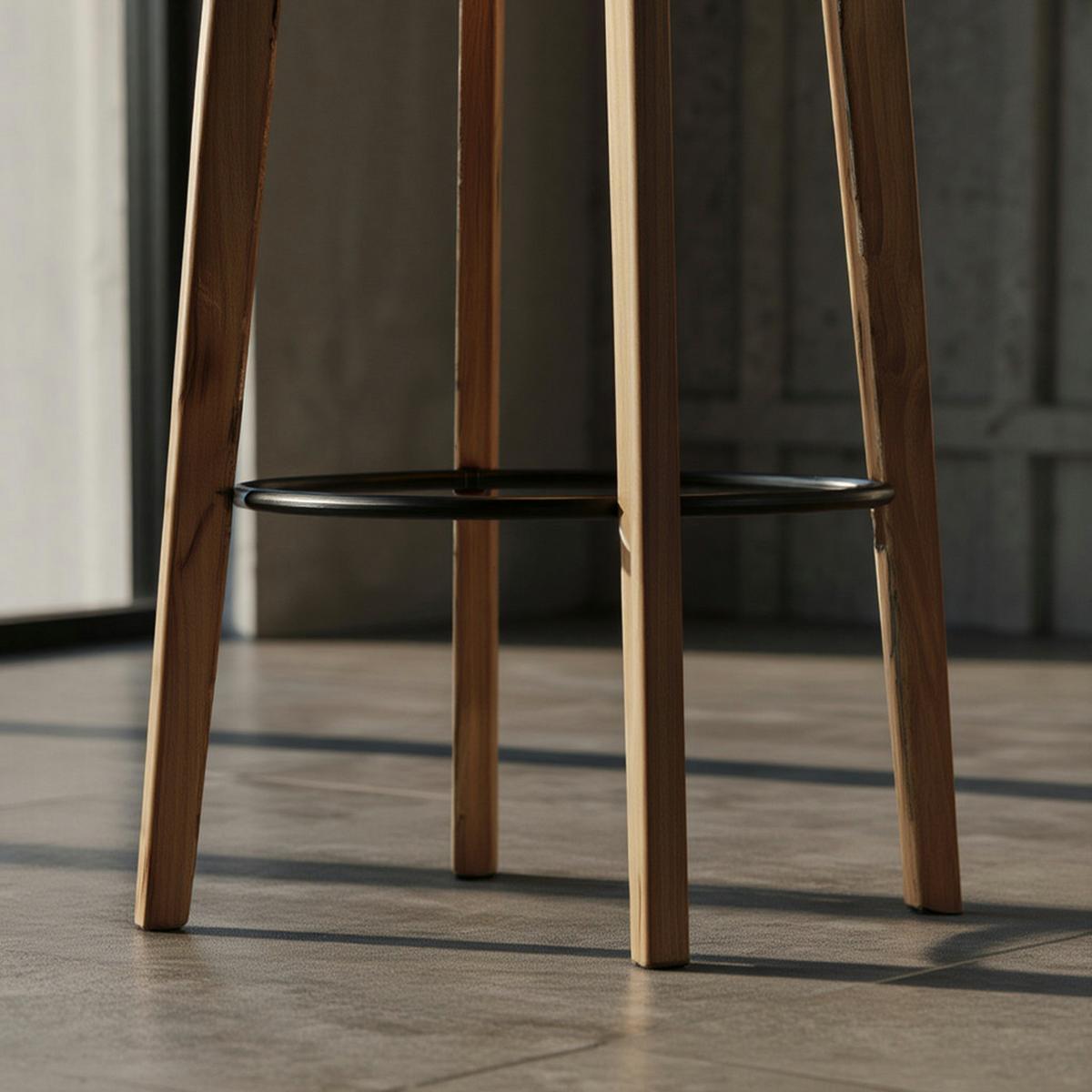 STEHTISCH – Weiß, 60x110x60 cm, rund, Holzoptik, skandinavisch - Weiß/Braun, Holz (60/60/110cm) - KADIMA DESIGN