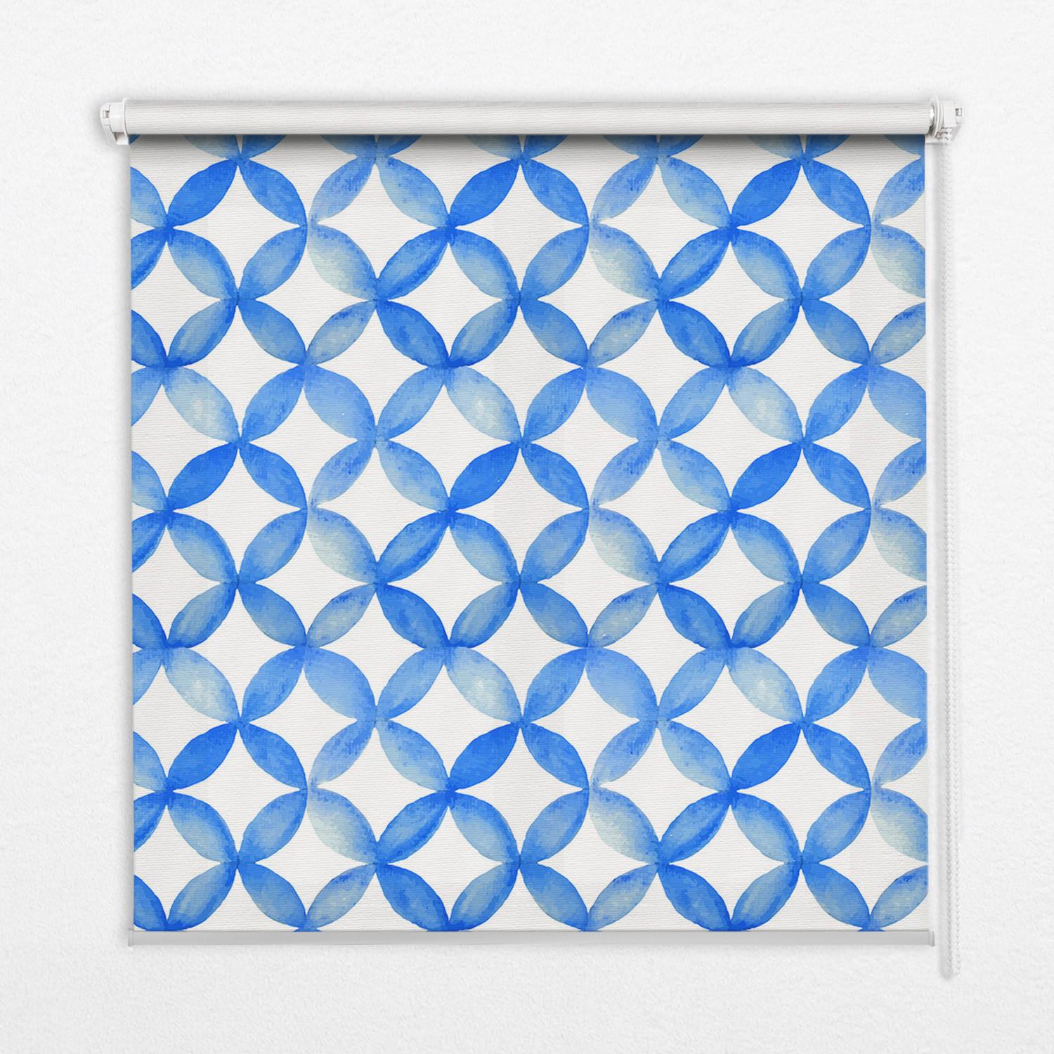 INNENROLLO - Fensterrollo - Rollo - 70x140 cm - Sternmuster - Blau, Kunststoff (70/140/0.5cm) - TULUP