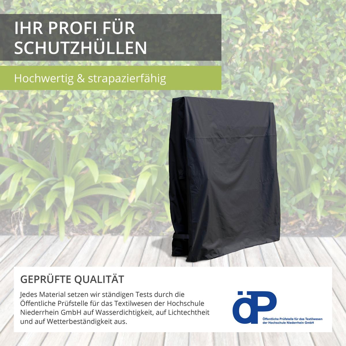 ABDECKUNG Tischtennisplatte SHP-20178 - Schwarz, Kunststoff (165/185/80cm) - mehr Garten