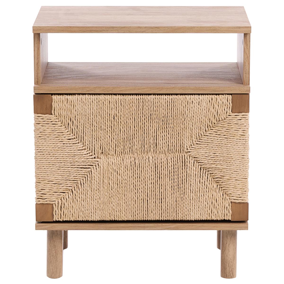 NACHTTISCH Hellbraun Bondi - Hellbraun, Holzwerkstoff (36/49/54cm) - Beliani