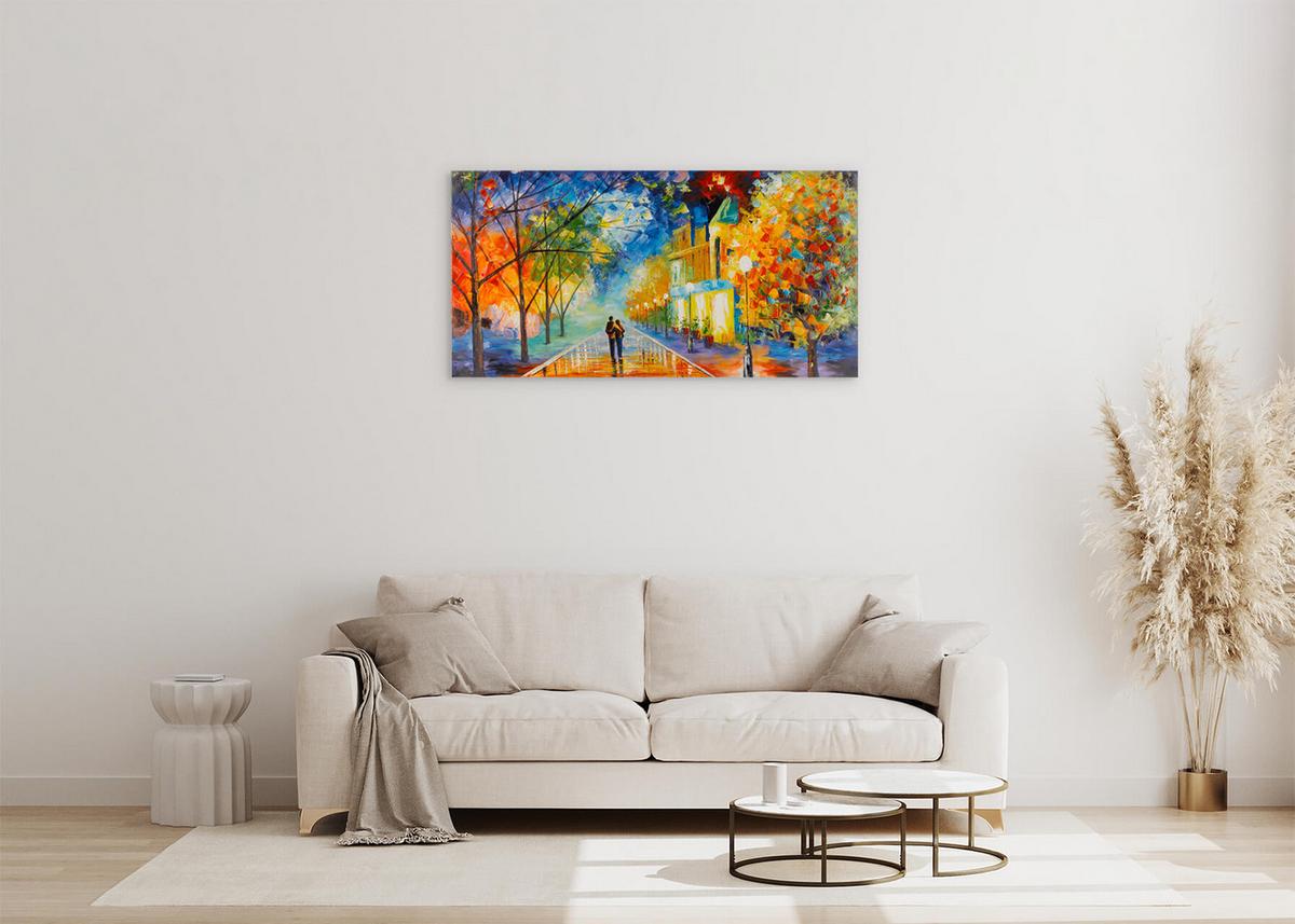 ACRYLBILD HANDGEMALT 120/60 cm - Multicolor, Holz/Textil (120/60cm) - KUNSTLOFT