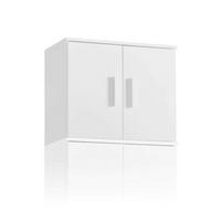 MEHRZWECKSCHRANK AUFSATZT Der Turm - Weiß, Holzwerkstoff (60/50/34.5cm) - Mokebo